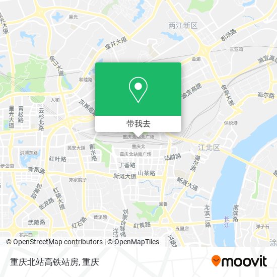 重庆北站高铁站房地图