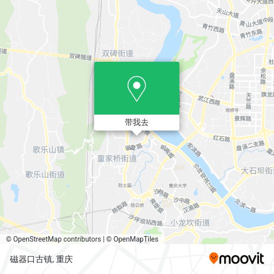 磁器口古镇地图
