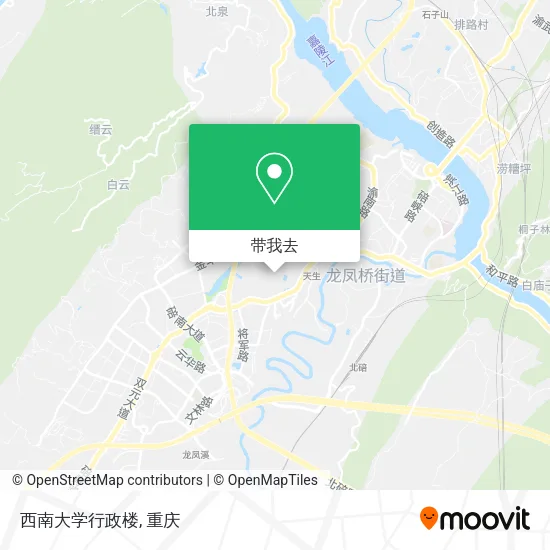 西南大学行政楼地图