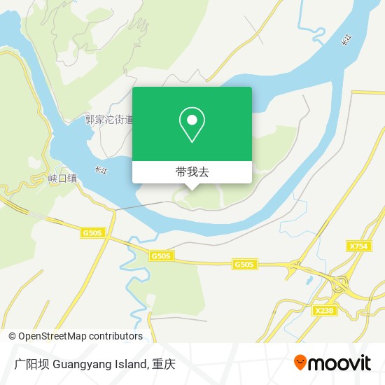 广阳坝 Guangyang Island地图