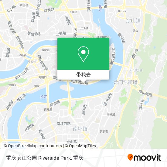 重庆滨江公园 Riverside Park地图