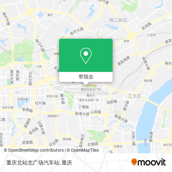 重庆北站北广场汽车站地图