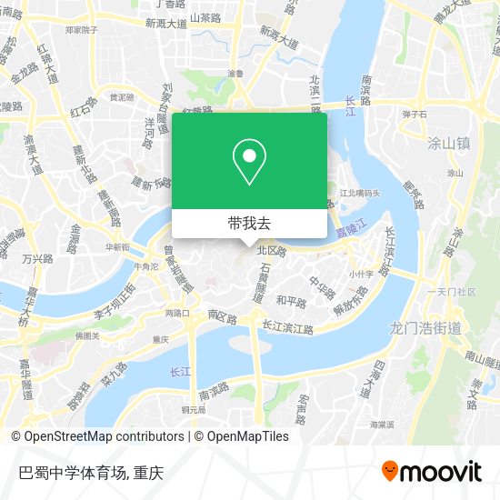 巴蜀中学体育场地图