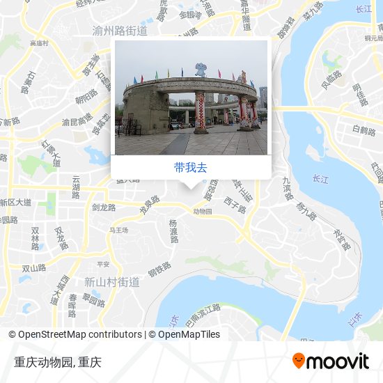 重庆动物园地图