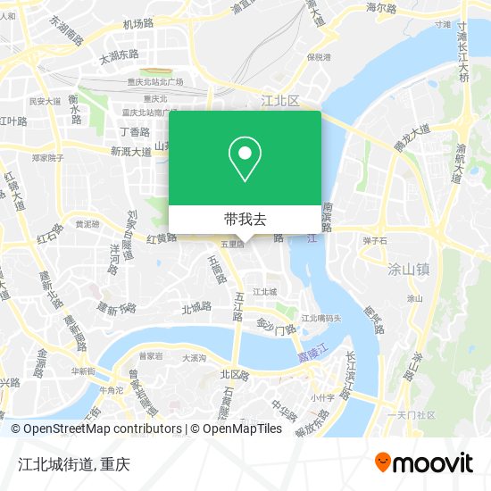 江北城街道地图