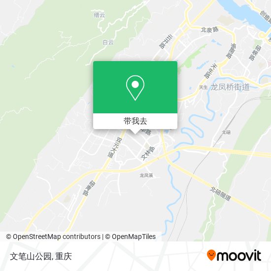文笔山公园地图