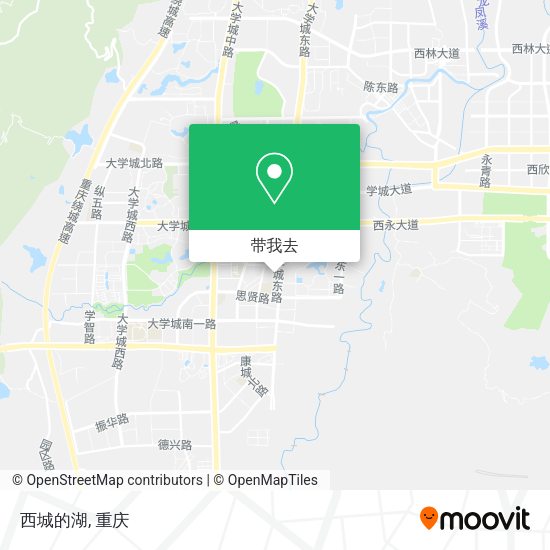 西城的湖地图