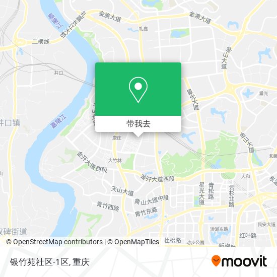 银竹苑社区-1区地图