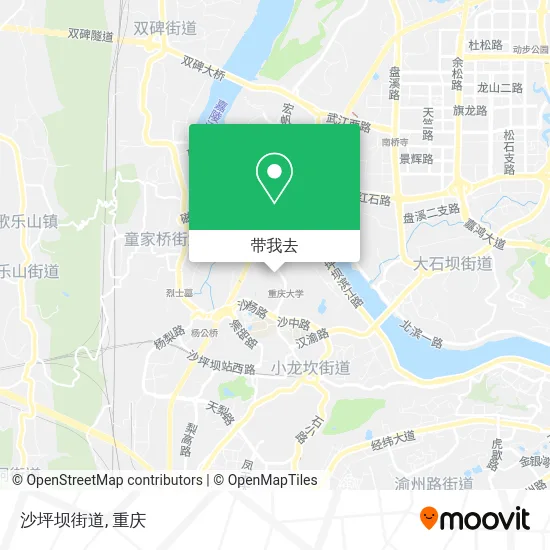 沙坪坝街道地图
