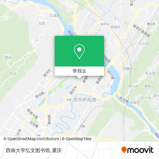 西南大学弘文图书馆地图