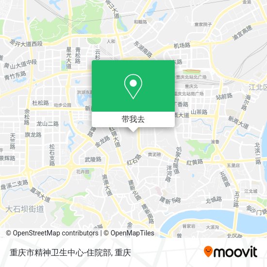 重庆市精神卫生中心-住院部地图