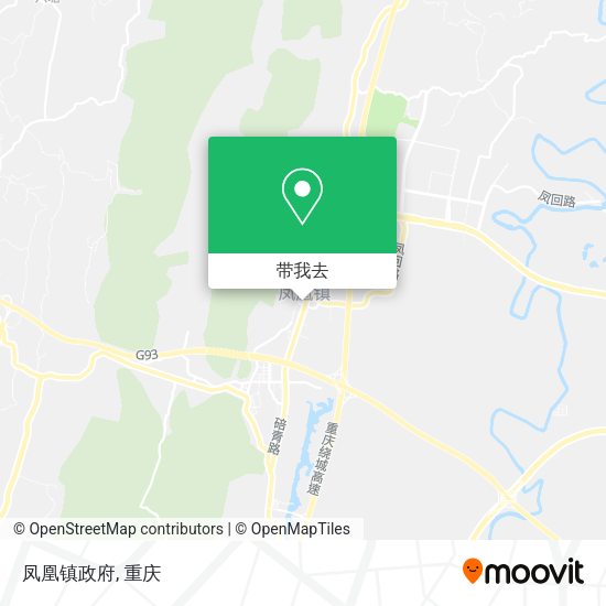 凤凰镇政府地图