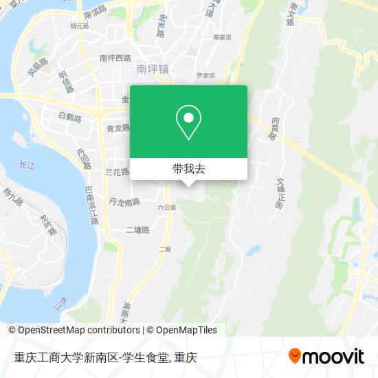 重庆工商大学新南区-学生食堂地图