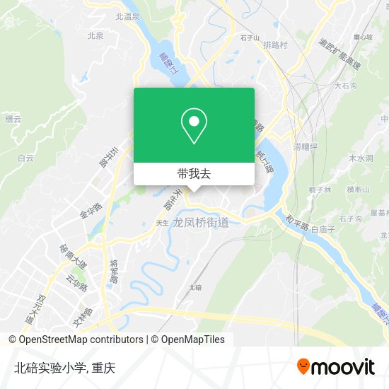 北碚实验小学地图