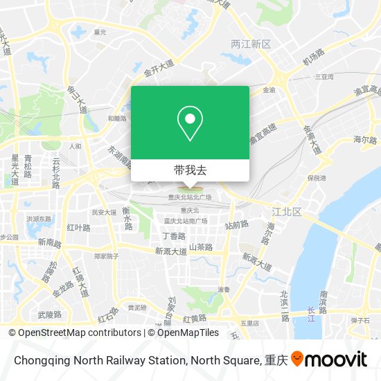 Chongqing North Railway Station, North Square地图