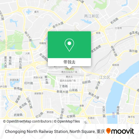Chongqing North Railway Station, North Square地图