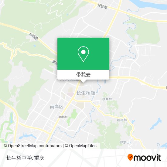长生桥中学地图