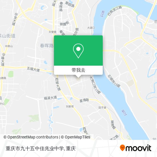 重庆市九十五中佳兆业中学地图