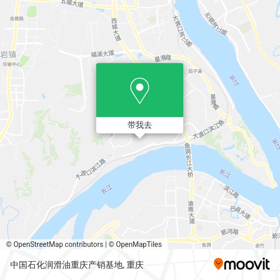 中国石化润滑油重庆产销基地地图