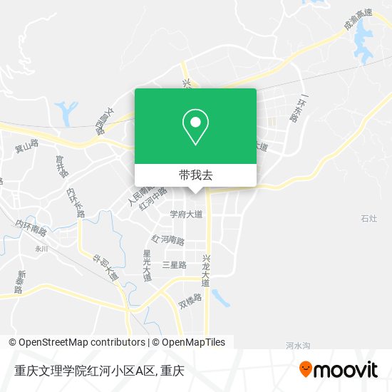 重庆文理学院红河小区A区地图