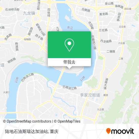 陆地石油斯瑞达加油站地图