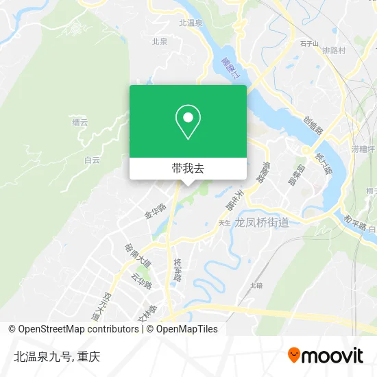 北温泉九号地图