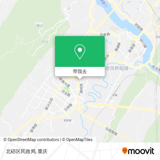 北碚区民政局地图