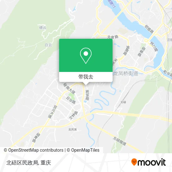 北碚区民政局地图