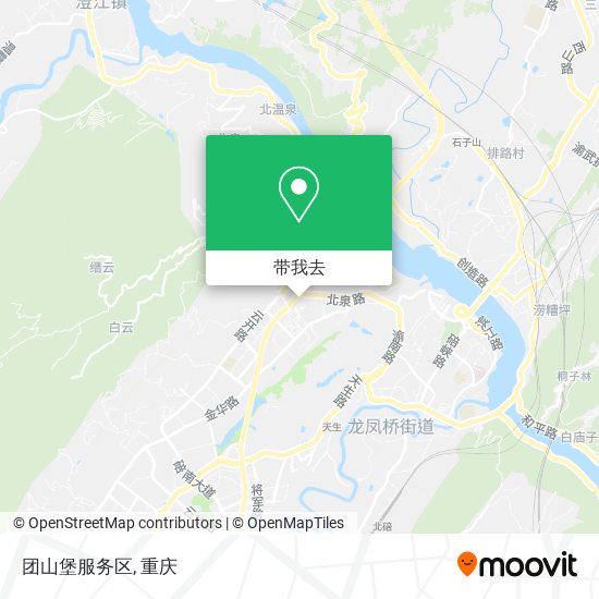团山堡服务区地图