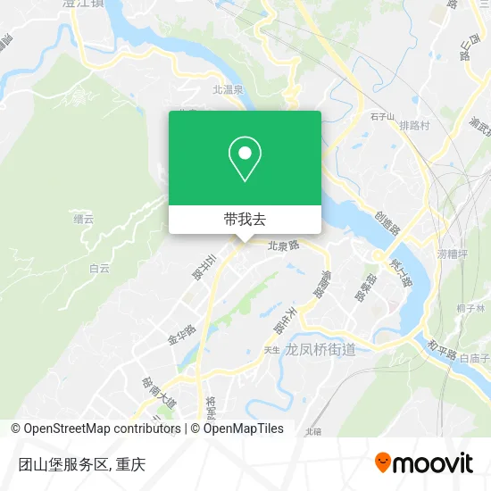 团山堡服务区地图