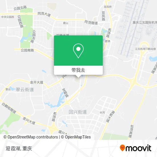 迎霞湖地图