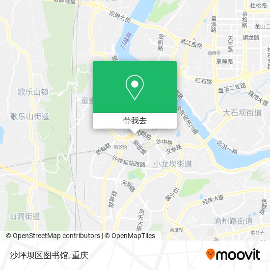 沙坪坝区图书馆地图