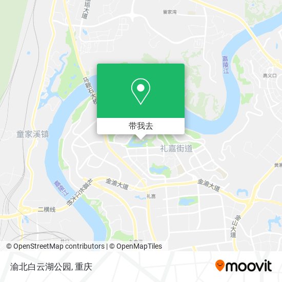 渝北白云湖公园地图