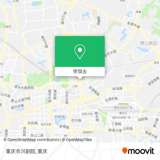 重庆市川剧院地图