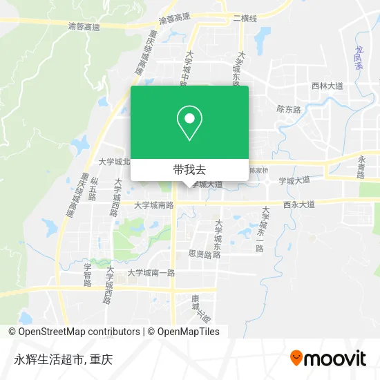 永辉生活超市地图