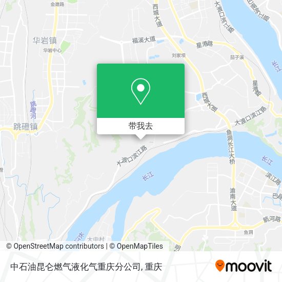 中石油昆仑燃气液化气重庆分公司地图