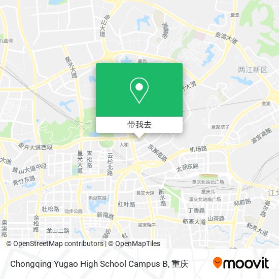 Chongqing Yugao High School Campus B地图