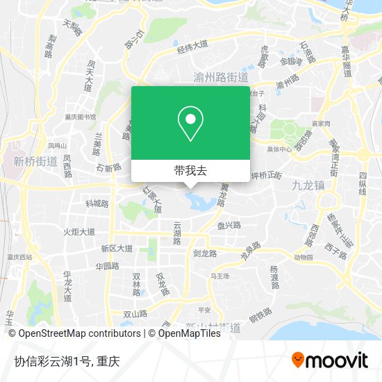 协信彩云湖1号地图