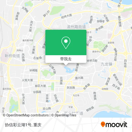协信彩云湖1号地图