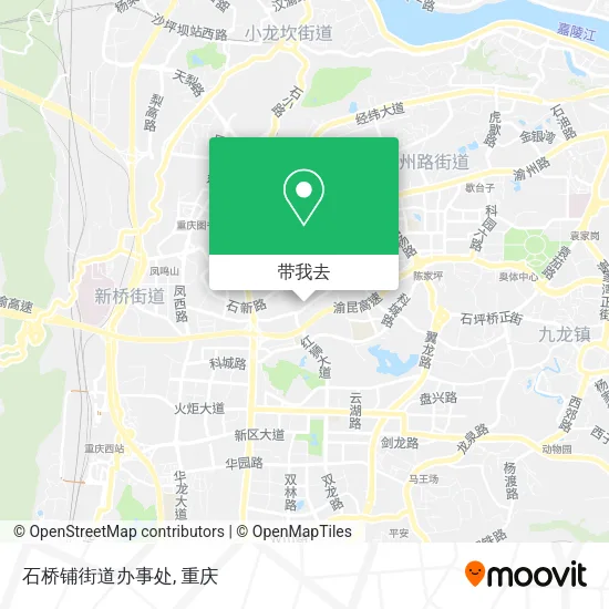 石桥铺街道办事处地图