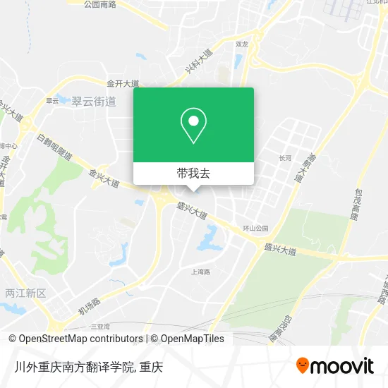 川外重庆南方翻译学院地图