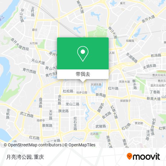 月亮湾公园地图