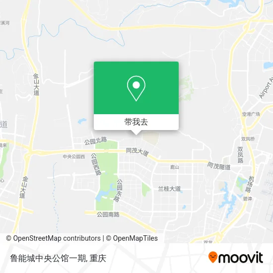 鲁能城中央公馆一期地图