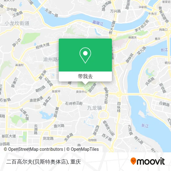 二百高尔夫(贝斯特奥体店)地图