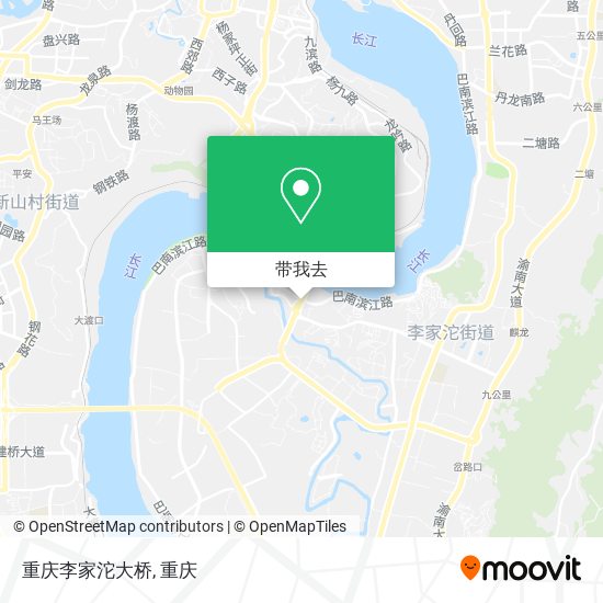 重庆李家沱大桥地图
