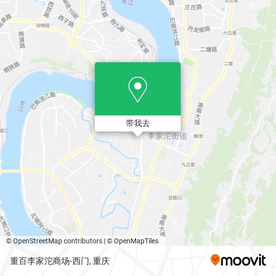 重百李家沱商场-西门地图