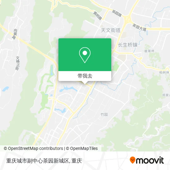 重庆城市副中心茶园新城区地图