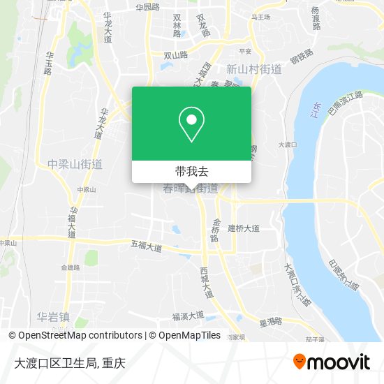 大渡口区卫生局地图