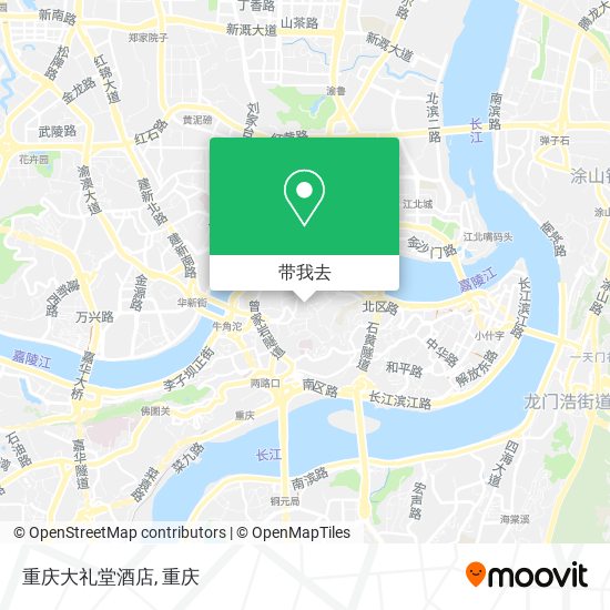 重庆大礼堂酒店地图