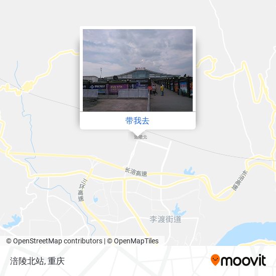 涪陵北站地图